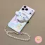 Ốp Điện Thoại Giá Đỡ Quế Dễ Thương Cho Samsung Galaxy A57 A37 A17 A56 A36 A26 A16 A15 A14 A13 4G 5G A12 A11 A91 A81 A70 A70s Vỏ Mềm Hoạt Hình Sanrio Chiikawa Có Dây Đeo Tình Yêu