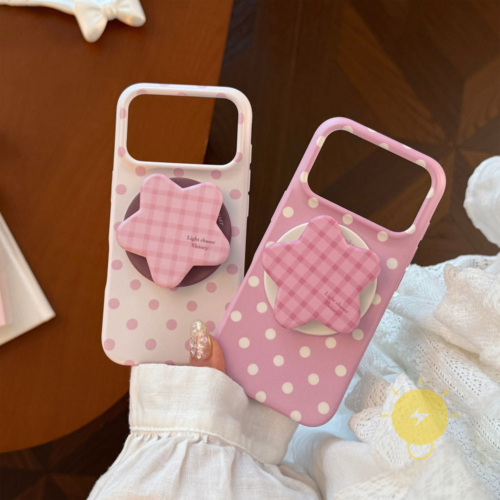 Phone Case For iPhone 17 Pro Max 16 15 14 13 with Griptok TPU Matte Magnetic with Griptok Soft Aesthetic Korean Cute