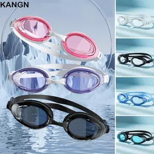 Kính bơi lội mùa hè KANGN, Kính mắt bơi silicon chống sương mù, Kính bơi lặn có thể điều chỉnh chống nước sáng tạo HD dành cho nam nữ