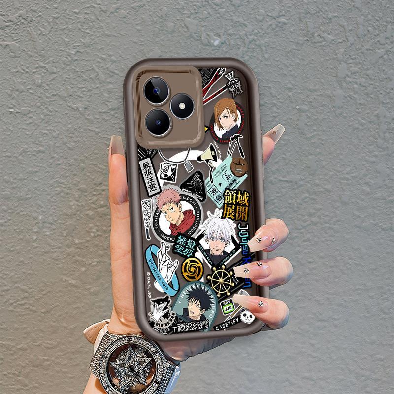 Ốp Lưng Cho Redmi 13 12 POCO M6 4G Hoạt Hình Silicon Mềm Ốp lưng TPU Jujutsu Kaisen Anime Mắt Thiên Thần Chống Sốc Ốp Lưng