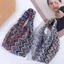 Băng đô lưới sóng PYCOU, Băng đô ren rỗng đầy màu sắc chống trượt, Tính khí phong cách Hàn Quốc Nhẹ bên rộng quấn đầu
