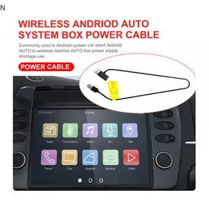 NS Wireless CarPlay Ai Box Cáp nguồn Android Auto Converter Dòng hai điểm Ngăn chặn khởi động lại Nguồn điện ổn định NS