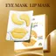 ✨Cửa hàng được đề xuất✨Mặt nạ mắt vàng 24K-Bộ kết hợp mặt nạ lỏng làm sáng da Chăm sóc mắt dưỡng ẩm môi 4.20