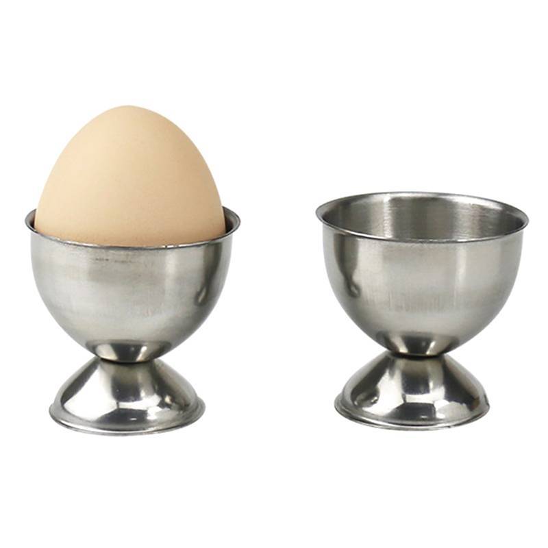 [yuzhoun] Cốc trứng luộc mềm bằng thép không gỉ Giá đỡ trứng để bàn Cốc dụng cụ nhà bếp Bộ đồ ăn sáng hơi Ra Khuôn cho trứng Poach