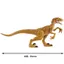 Mattel Jurassic World Real Mini Action Figure – Velociraptor (Assorted Action Poses: Attack, Jump, Slash) – Dinosaur Toy for Ages 4+