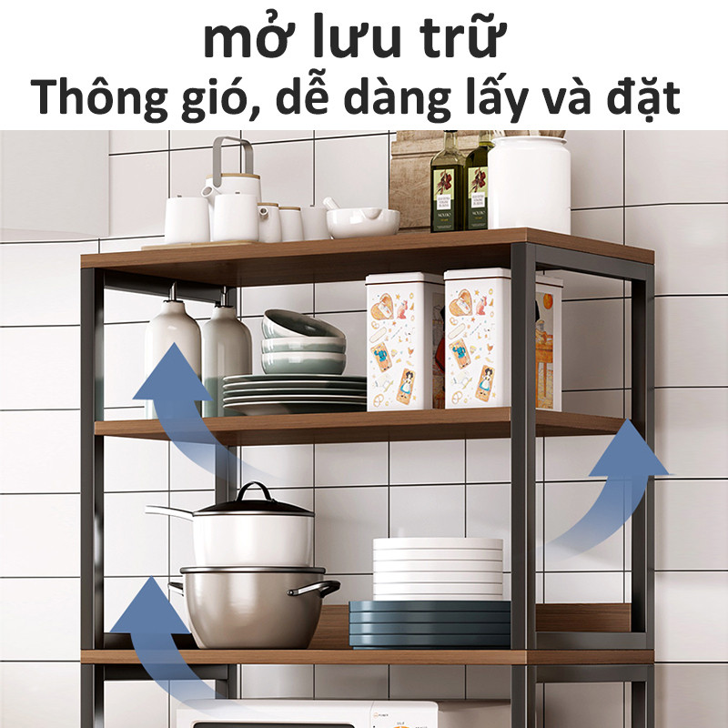 Kệ đựng đồ đa năng Kệ Lò Vi Sóng cần thiết cho mọi gia đình Kệ để đồ nhà bếp đẹp mắt