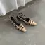 TT Rỗng Dày Gót Giày Sandal Nữ 2026 Phong Cách Mới Bạc Mũi Vuông Lưng Rỗng Giày Đơn