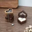 Lời cầu hôn bằng gỗ Trái tim tình yêu Hộp đựng đồ trang sức Bao bì Kỷ niệm đám cưới Quà tặng ngày lễ tình nhân 4,22