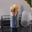 MAKY Có Thể Điều Chỉnh Chiều Cao PVC Cọ Trang Điểm Giá Đỡ Hiển Thị Lưu Trữ Cốc Tổ Chức Có Nắp VN