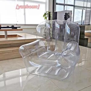Ghế sofa bơm hơi trong suốt PVC, tiện lợi cho cắm trại và sử dụng tại nhà