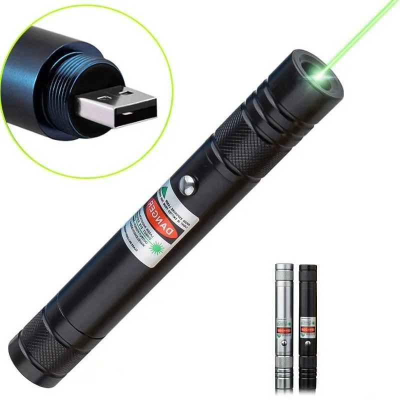 Đèn laze , Bút laser 710 có cổng sạc USB trực tiếp tia xanh 1000 mét laser