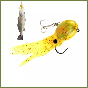 Mồi mực bạch tuộc mềm dành cho câu cá nước mặn - Phù hợp với cá hồi, Walleye và Crappie