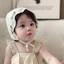 PYCOU Bé Bonnet, Hoa Thêu Ruffle Viền Mũ Sơ Sinh, Lưới Chụp Ảnh Chống Đỡ Ren Hoa Trẻ Sơ Sinh Mũ Công Chúa