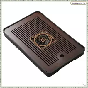 Bàn trà Chaban Thoát nước Lưu trữ nước Hình chữ nhật Trà đạo Phước lành 36,5cm