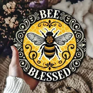 CIFbuy Retro Kim Loại Tín Hiệu Vintage Bumble Bee Treo Tường Nghệ Thuật Cho Nhà Quán Rượu Trang Trí Nhà Để Xe