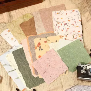 Giấy Bốn Mùa Series Chất Liệu Giấy Mỹ Retro Kết Cấu Sổ Tay Tự Làm Cắt Dán Trang Trí Sổ Tay Note Đế Giấy 4.24