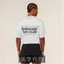 Áo thun thể thao gym và chạy bộ, 100% cotton, in chữ cổ tròn