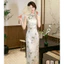 Đầm sườn xám phong cách Trung Hoa tinh tế, phù hợp cho các dịp retro và thời trang hiện đại
