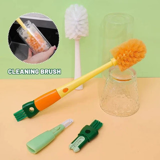 Cọ vệ sinh ly cốc, bình sữa 4in1 tay cầm dài đa năng tiện lợi