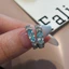 Vintage Charm Horus Mắt Xanh Zircon Cá Tính Đa Năng Bông Tai Nam Nữ
