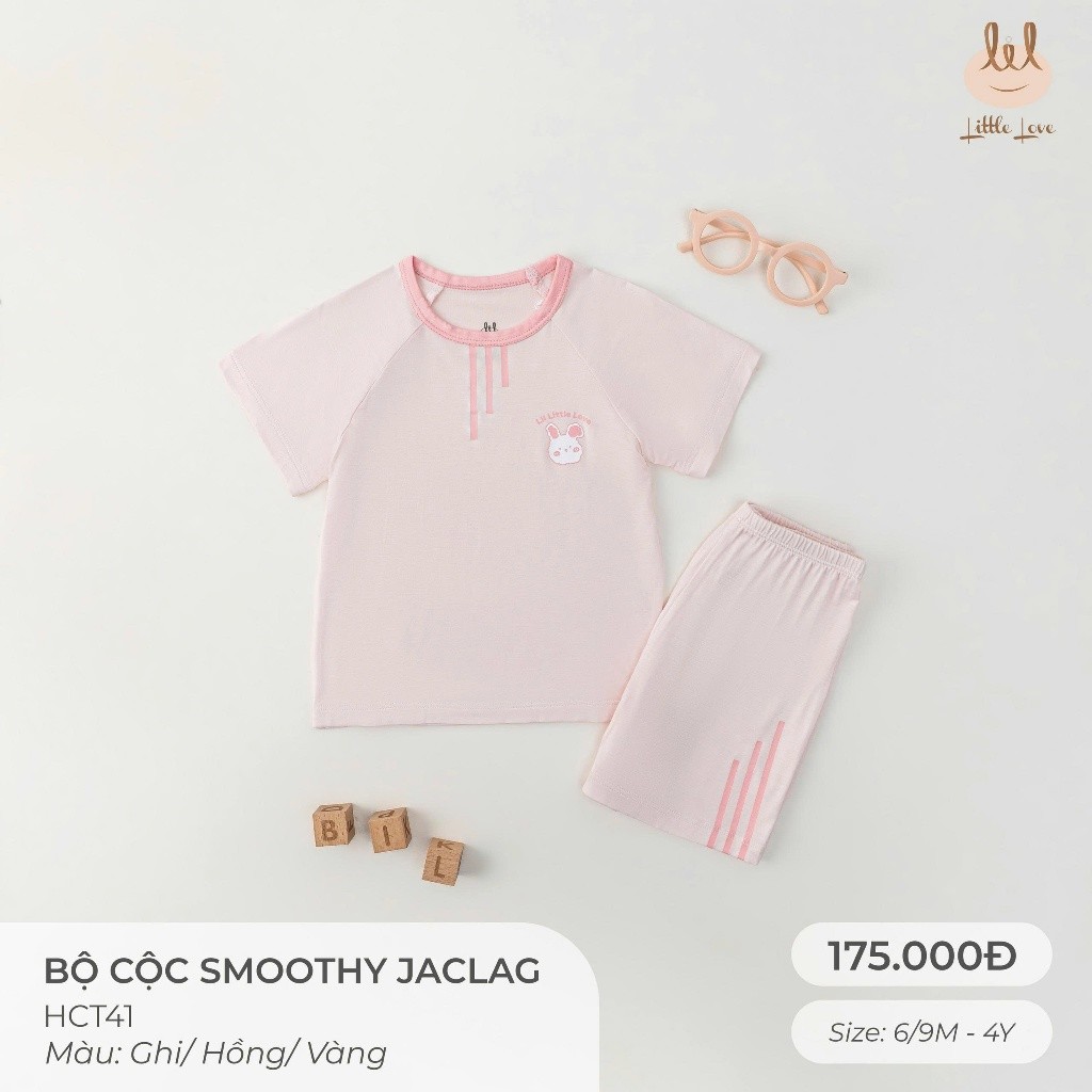 BỘ CỘC VẢI SỢI TRE JACLAG[ SIÊU MỀM, MÁT, MỊN CO DÃN VÀ THẤM HÚT TỐT] SZ 6/9M-4Y (HCT41)