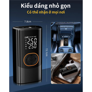 Máy bơm không khí lốp không dây chất lượng cao, thông minh, dung tích lớn-Thích hợp cho ô tô, xe máy, xe đạp