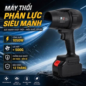 Máy Thổi Phản Lực Không Dây Cầm Tay Siêu Mạnh Công Suất 1050W, Động Cơ Lõi Đồng Thổi Bụi Cực Nhanh, Dọn Dẹp Tiện Lợi