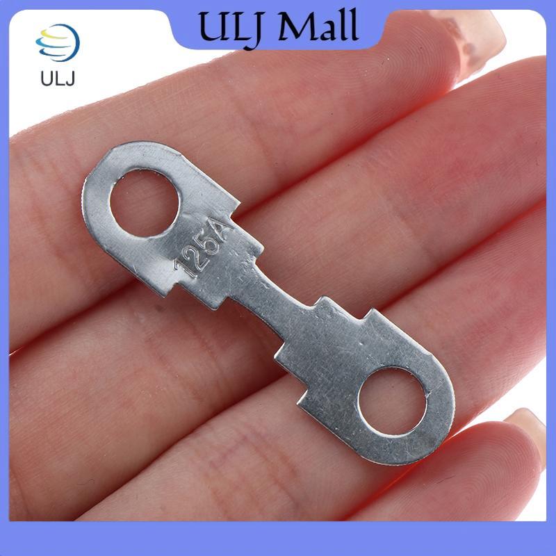 ULJ 10 Cái 30A-150A 32VDC Ô Tô Ô Tô Tấm Kẽm Phẳng Tấm Cầu Chì Nhỏ Cho Cầu Chì Ô Tô Lỗ Tròn Lắp Cầu Chì Phụ Kiện Ô Tô.