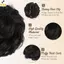 Tóc giả đuôi ngựa tổng hợp YEI - Sống động tự nhiên với kẹp scrunchy co giãn