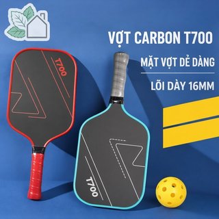 Bạt pickleball carbon T700 pro, lõi tổ ong, thiết kế nhẹ và dễ kiểm soát