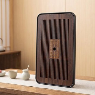 Khay Trà Tre Hình Chữ Nhật Bàn Trà Nhỏ Giọt Khay Khắc Sen Cá Trà Trang Trí Lưu Trữ