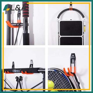 L & A Móc kim loại hạng nặng Dụng cụ sắp xếp nhà để xe treo tường chống trượt, lưu trữ thang, dụng cụ làm vườn