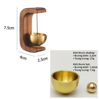 Vintage Gỗ Đồng Gió Chuông Cửa Từ Trang Trí Phong Cách Nhật Bản Nhà Vườn Quà Tặng