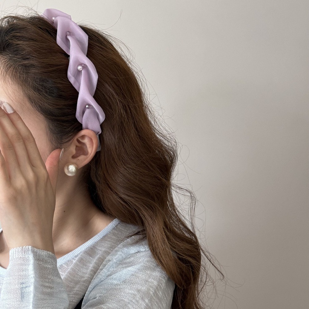 Hululu Scrunchy Da ĐẦu Cao Chất Liệu Satin Đen Phù Hợp Làm Phụ Kiện Tóc Thời Trang