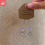Mặt dây chuyền và bông tai nữ tính, thiết kế tua rua ngôi sao xanh cá tính, phù hợp nhiều dịp