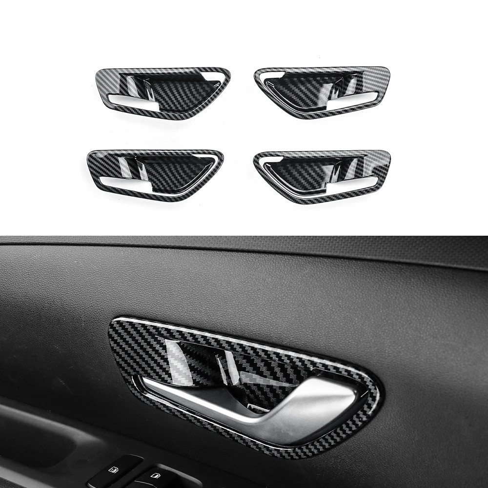 Dành Cho Xe Hyundai Tucson NX4 2025 Sợi Carbon Phong Cách Nội Thất Phụ Kiện Bảng Điều Khiển Trung Tâm Bánh Răng Dịch Chuyển Nút Cửa Sổ Chiếu Hậu Gương Bao