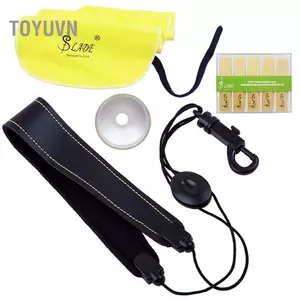Toyuvn Toyuvn LADE 4 Trong 1 Sax Phụ Kiện SIUKE Alto Saxophone Bộ Dây ing Vải Reed Nhôm Tắt Tiếng Dây Saxophone