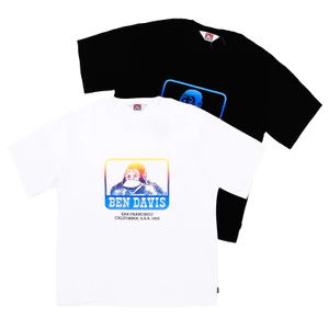 Áo sơ mi unisex cổ tròn làm từ cotton cao cấp với họa tiết gradient màu sắc