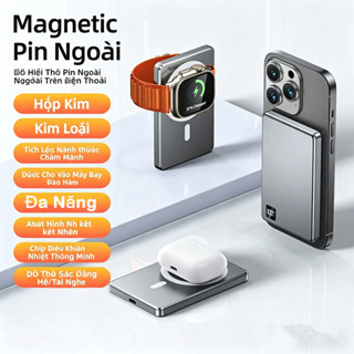 [JLK] Pin sạc dự phòng 10000mAh nam châm sạc không dây nhanh PD 22.5W cho iPhone Samsung XiaoMi Android di động