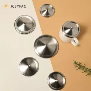 JCSYFAC Nắp Cốc Nắp Nắp Cốc Inox Có Trà Cà Phê Kim Loại Cốc Uống Nước Nóng Thay Thế Nước Gốm Tumbler Đồ Uống Mới