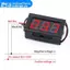 Ge Kỹ Thuật Số Vôn Kế 2 Dây DC 5V Đến 120V Điện Áp Kỹ Thuật Số Displayponents Điện Xe Đồng Hồ Đo Chống Ngược Kết Nối n