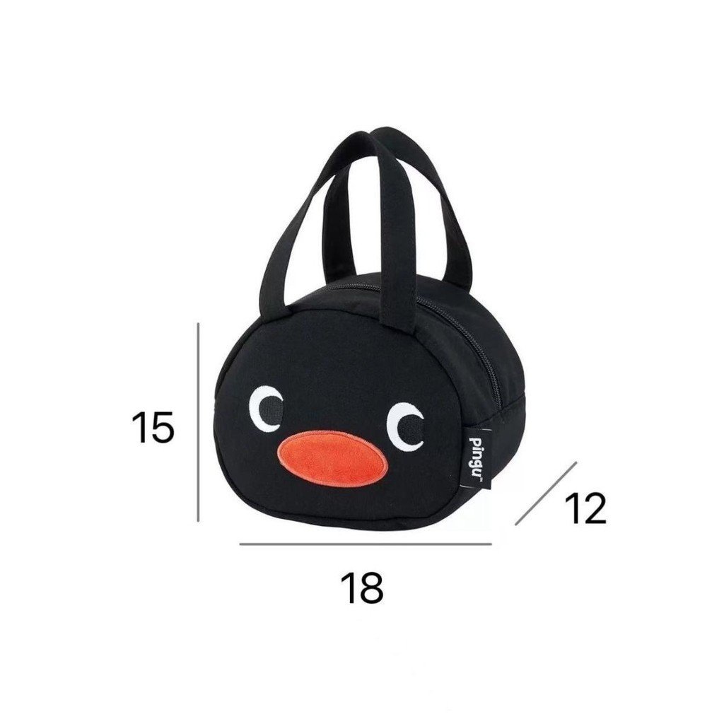 [Aria G-1] Nhật Bản Niche Dễ Thương Pingu Chim Cánh Cụt Hoạt Hình Sang Trọng Ví Đựng Tiền Xu Di Động Bento Di Động Độc Đáo