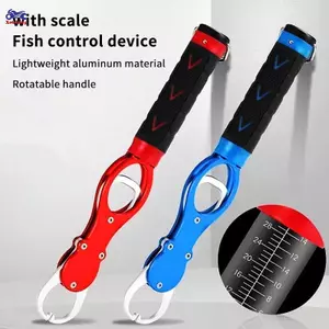 XOITOP Câu Cá Môi Kẹp Cá Kìm Tay Cầm Di Động Hợp Kim Nhôm Câu Cá Móc Kẹp Với Cân Trọng Lượng Phụ Kiện Câu Cá VN