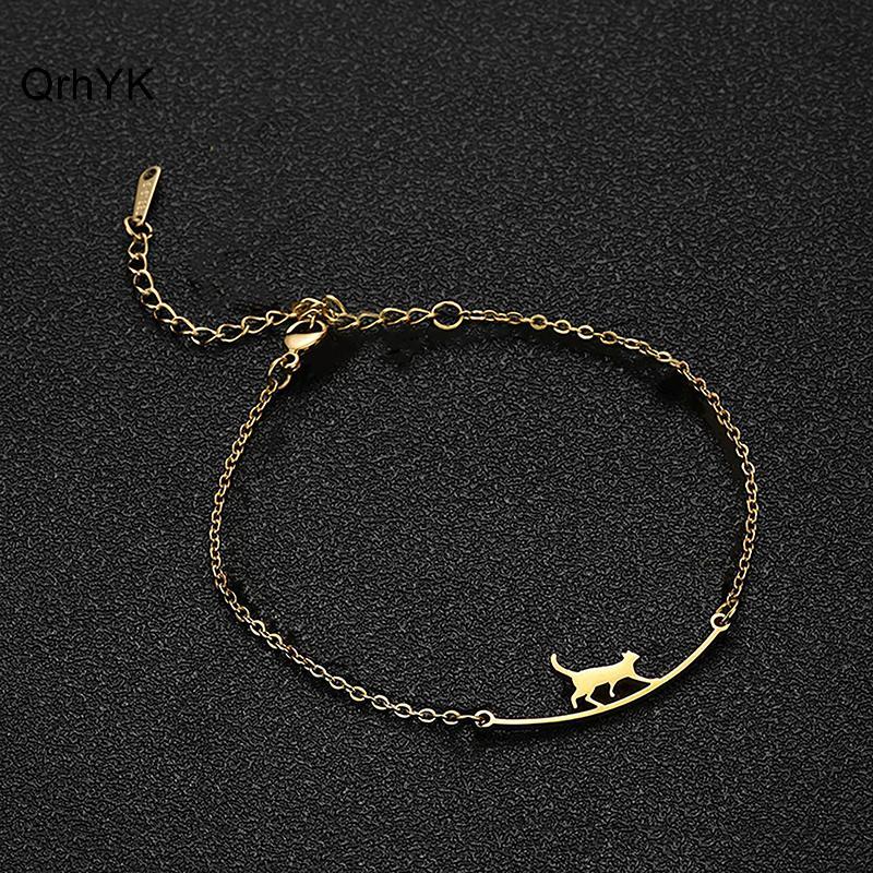 Nhà Máy Thời Trang Đáng Yêu Hợp Thời Trang Thép Không Gỉ Dễ Thương Vòng Chân Mèo Vòng Chân Động Vật Mặt Dây Chuyền Vòng Chân Cho Nữ Bé Gái Trang Sức Thời Trang Quà Tặng Sinh Nhật QrhYK