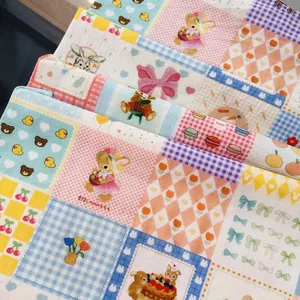 40 Đếm Vải Cotton Nguyên Chất Món Tráng Miệng Chắp Vá Sóc Hoạt Hình Vải Cotton Nguyên Chất Handmade DIY Quần Áo Váy Áo Vải 5.5
