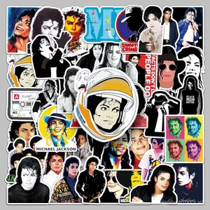 51 Chiếc Michael Jackson Ngoại Vi Graffiti Ins Hành Lý Ván Trượt Laptop Xe Trang Trí Dán Quà Tặng Sinh Nhật