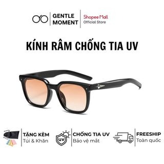 Kính râm gọng vuông nam nữ GENTLE MOMENT kính mát chống tia UV chống nắng chống bụi phong cách thời trang GM9547
