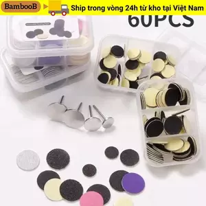 BAMBOOB 60 Cái / hộp Đĩa làm móng chân, Loại bỏ vết chai Giấy đánh bóng móng tay, Dụng cụ làm sạch da chết đa năng Tập tin chân Giấy chà nhám có thể thay thế