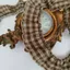 Chất Lượng Cao Retro Kẻ Sọc Răng Chó Ren DIY Tóc Scrunchy Còng Quần Áo Bé Gối Bàn Quần Áo Phụ Kiện 5.7