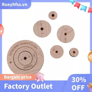 Vòng Tròn Bằng Gỗ Quilting Bản Mẫu Toos Set Seam Nhập Học Đánh Dấu Đường May Con Lăn Truy Tìm Bánh Xe Dụng Cụ May